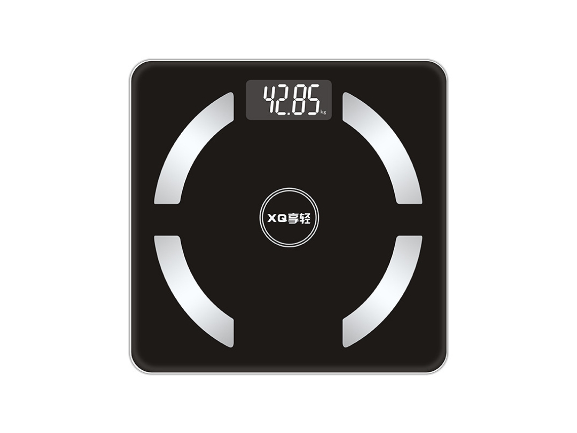 Báscula De Grasa Corporal Para El Hogar (con Batería Negra), Pesaje Preciso, Báscula Inteligente Para Medir Altura Y Peso.