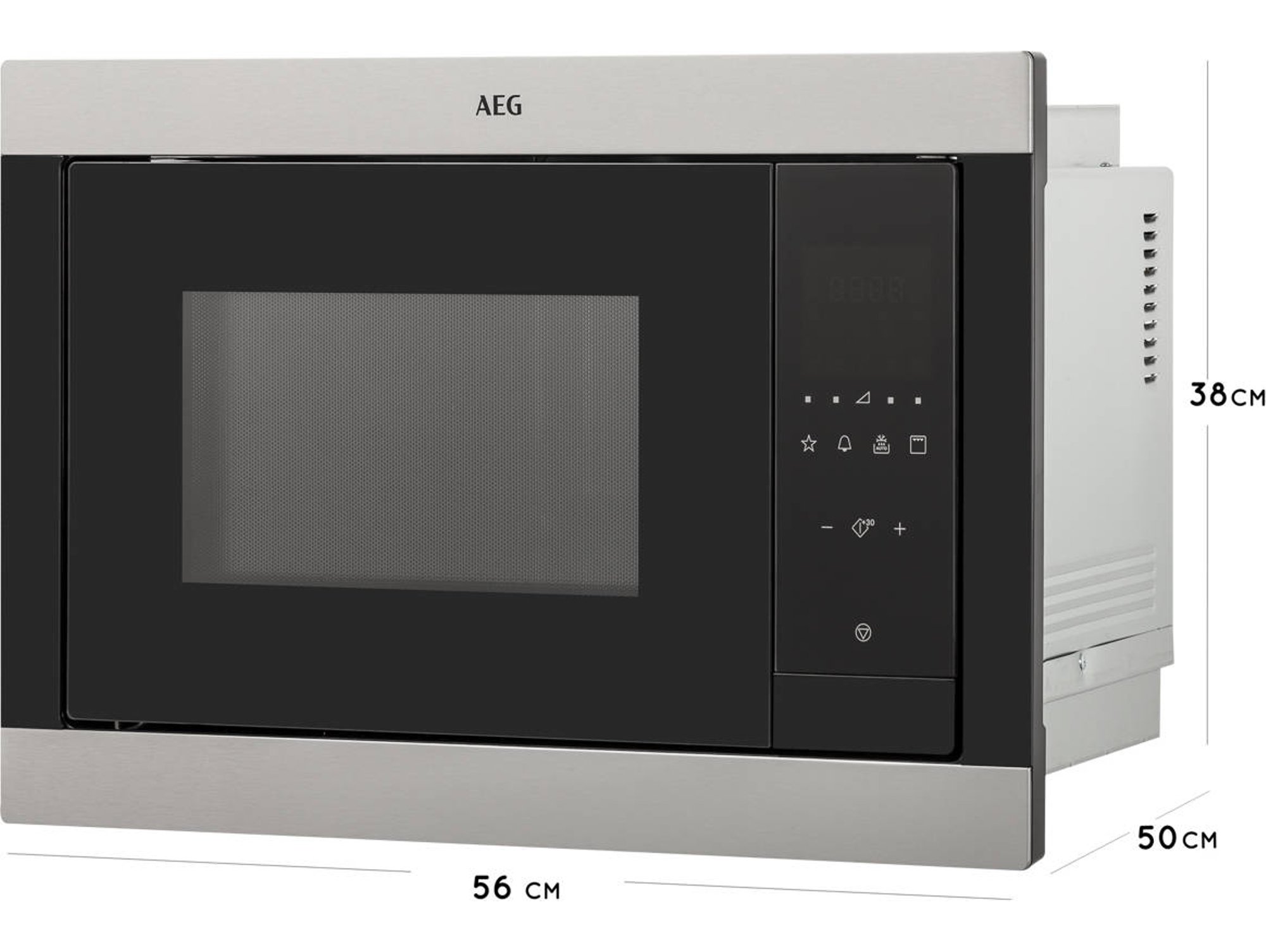 Microondas Integrable AEG MSB2547D-M (23 L - Con grill - Negro