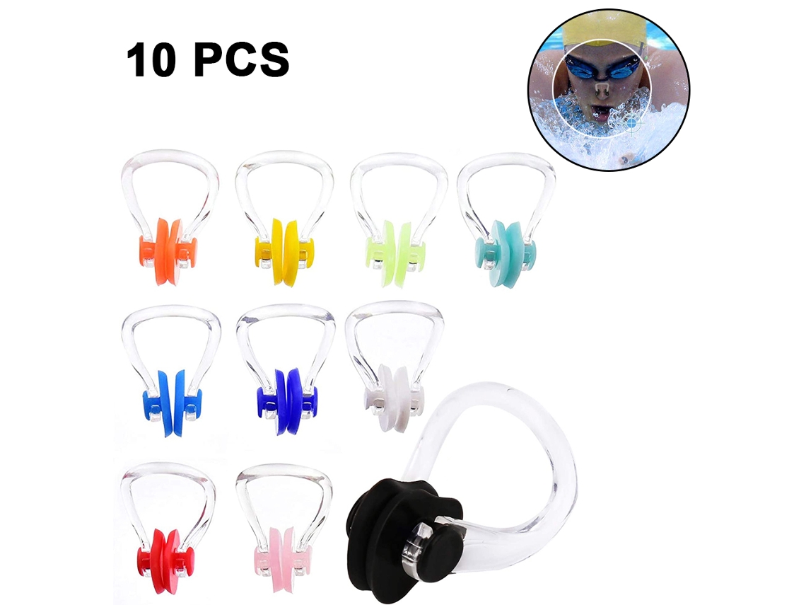 Pinzas nasales impermeables para protección de natación para adultos y niños