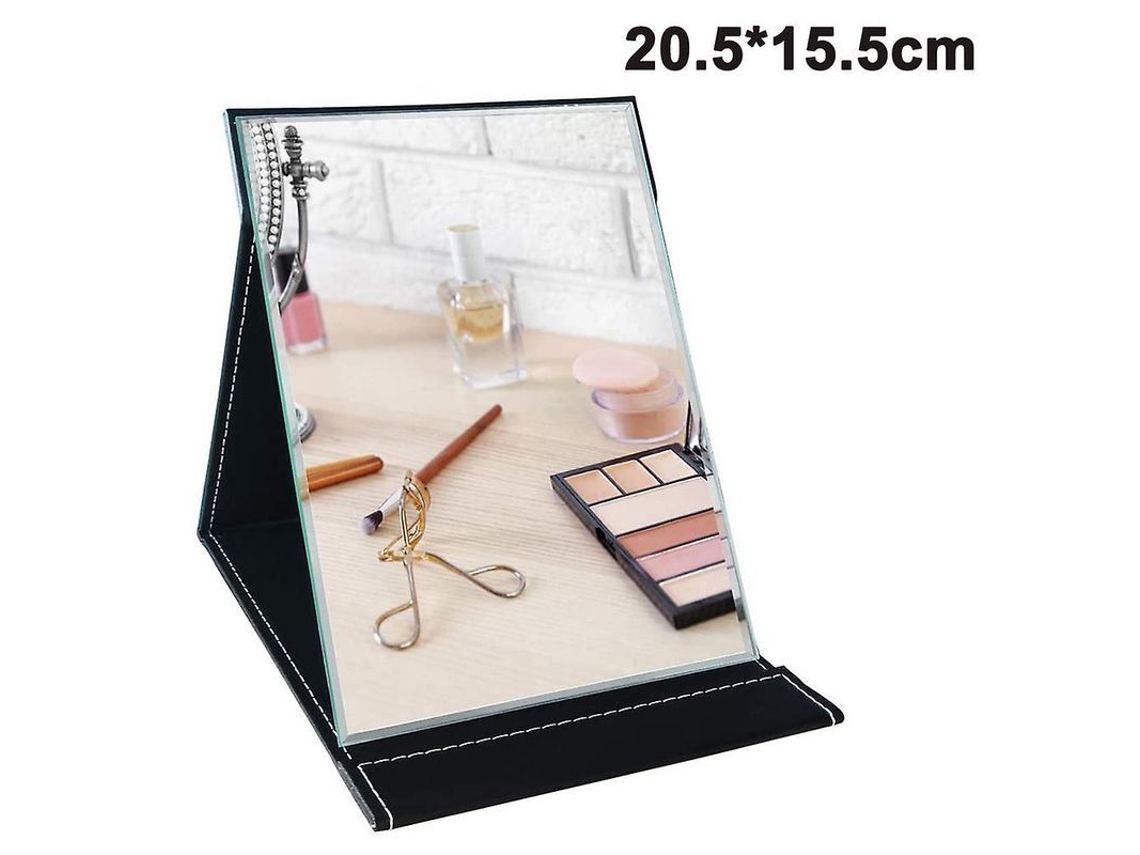 Espejo De Maquillaje Plegable Portátil Con Soporte De Mesa Para Cosméticos.