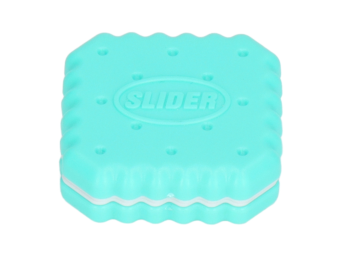 Juguete Magnético Deslizante Para La Punta Del Dedo Con Forma De Galleta Para Aliviar El Estrés, Color Verde Menta.