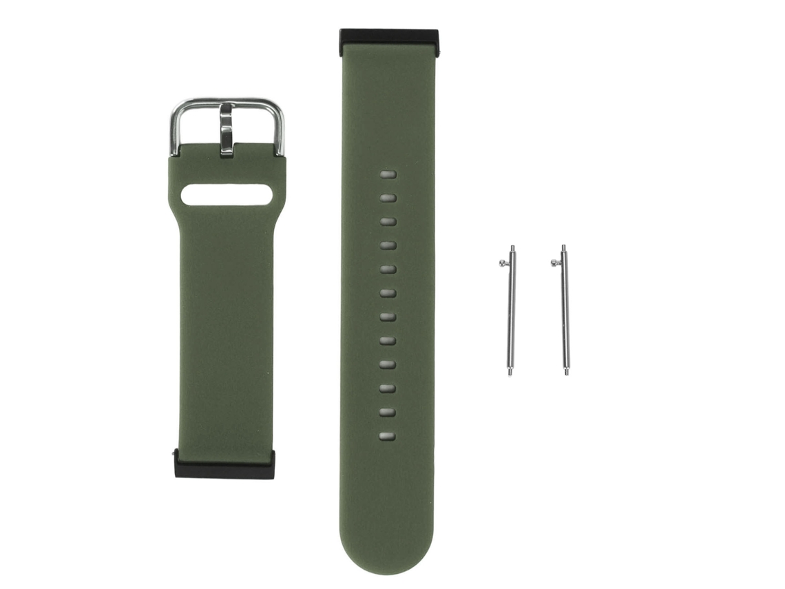 Reloj inteligente Suunto 7 con correa de silicona ajustable, verde oliva