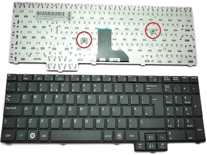 Teclado para Portátil Samsung R517 R523 R528 R530 P580 R618 R620 Black