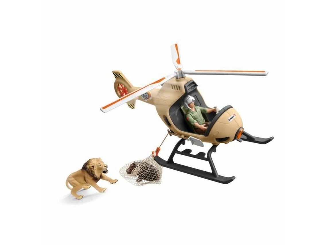 Figuras de Jugar SCHLEICH Helicóptero Radio Control  Animal Rescue + 3 Años 16 Piezas (Edad Mínima Recomendada: 3 años)