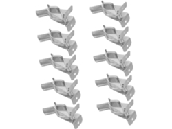 10 Piezas De Clips Pared Resorte Fácil Instalación Los