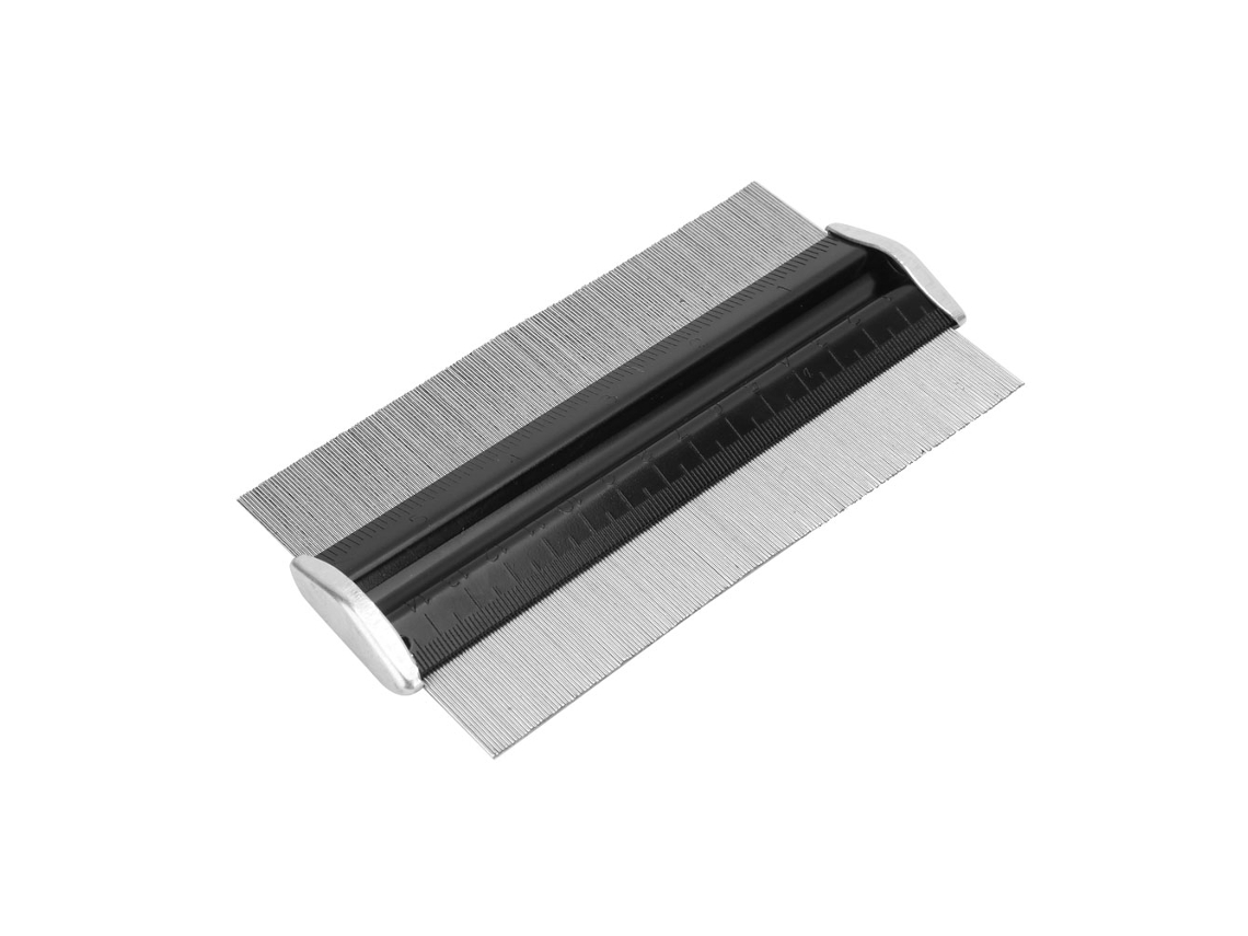 Calibrador De Contornos De Acero Inoxidable De 6 Pulgadas: Duplicador Preciso De Forma Y Ángulo.