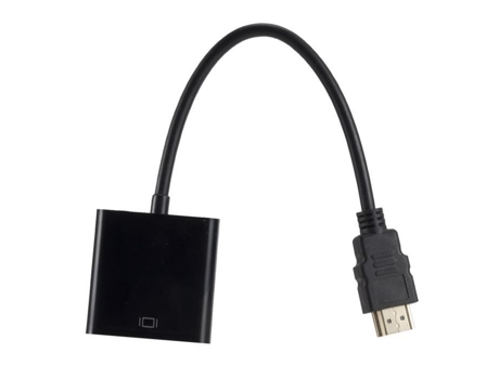 Cable Hdmi A Vga Hembra Adaptador Convertidor 1080P Negro MOONMINI