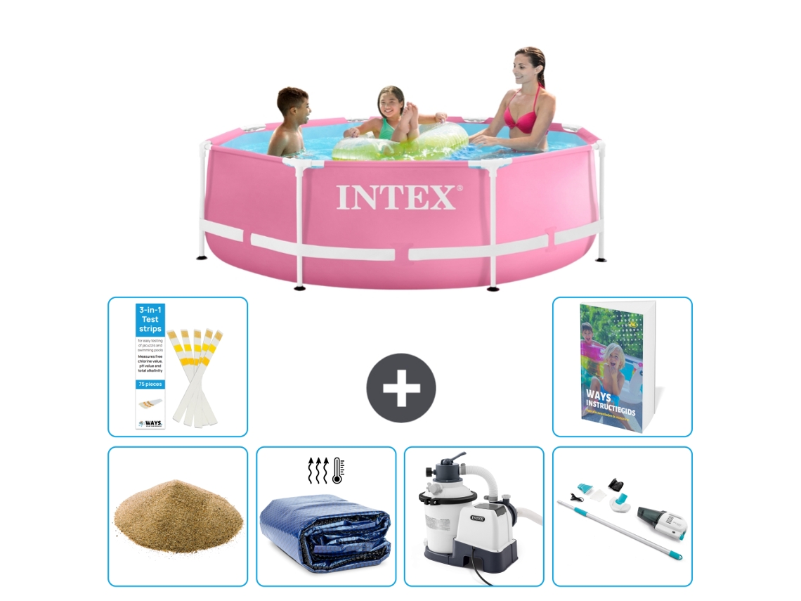 Intex Piscina Com Estrutura Redonda - 244x76 Cm - 7-peças S89