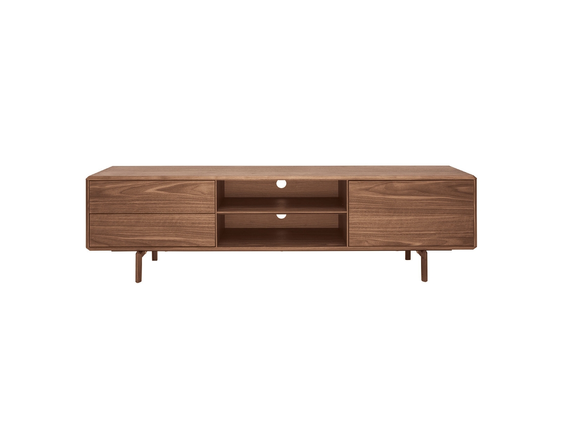 Mueble Tv de Nogal Con Almacenaje 180 Cm Suva MILIBOO
