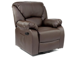 Sillón de Masaje ECODE ECO-8590 (Marrón - Cuero Sintético - 90x93x103 cm)