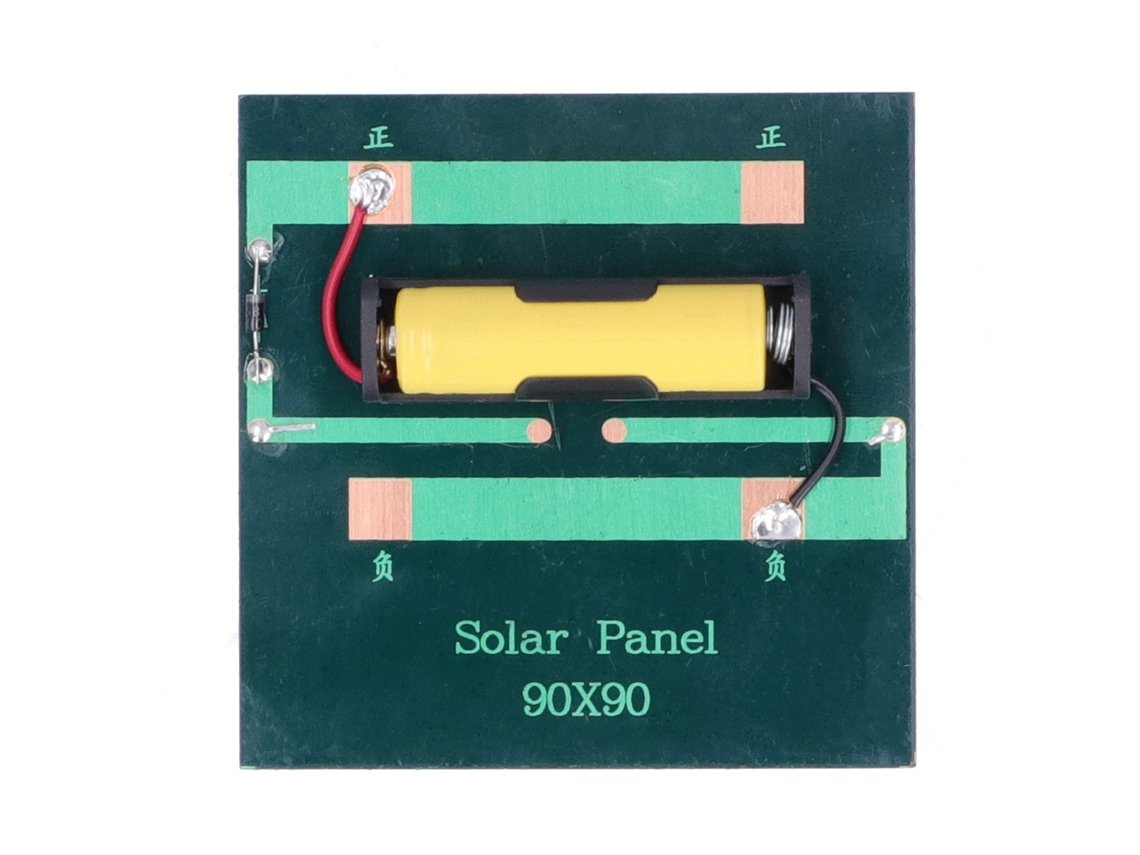 Cargador De Panel Solar De 1w Dc2v Para Pilas Aa De 1,2v.