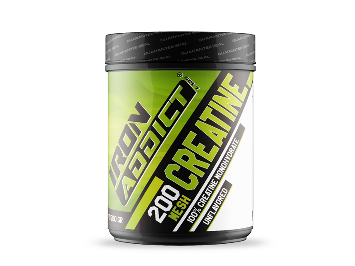 Monohidrato de creatina 100 % 200 Mesh 500 g Neutral de IRON ADDICT LABS