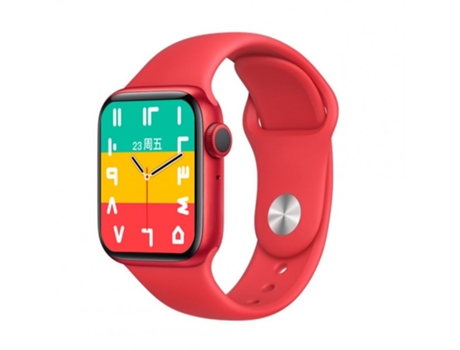 Smartwatch T500+ Pro con pantalla táctil grande de 1,75 pulgadas, llamadas Bluetooth, resistente al agua y rojo
