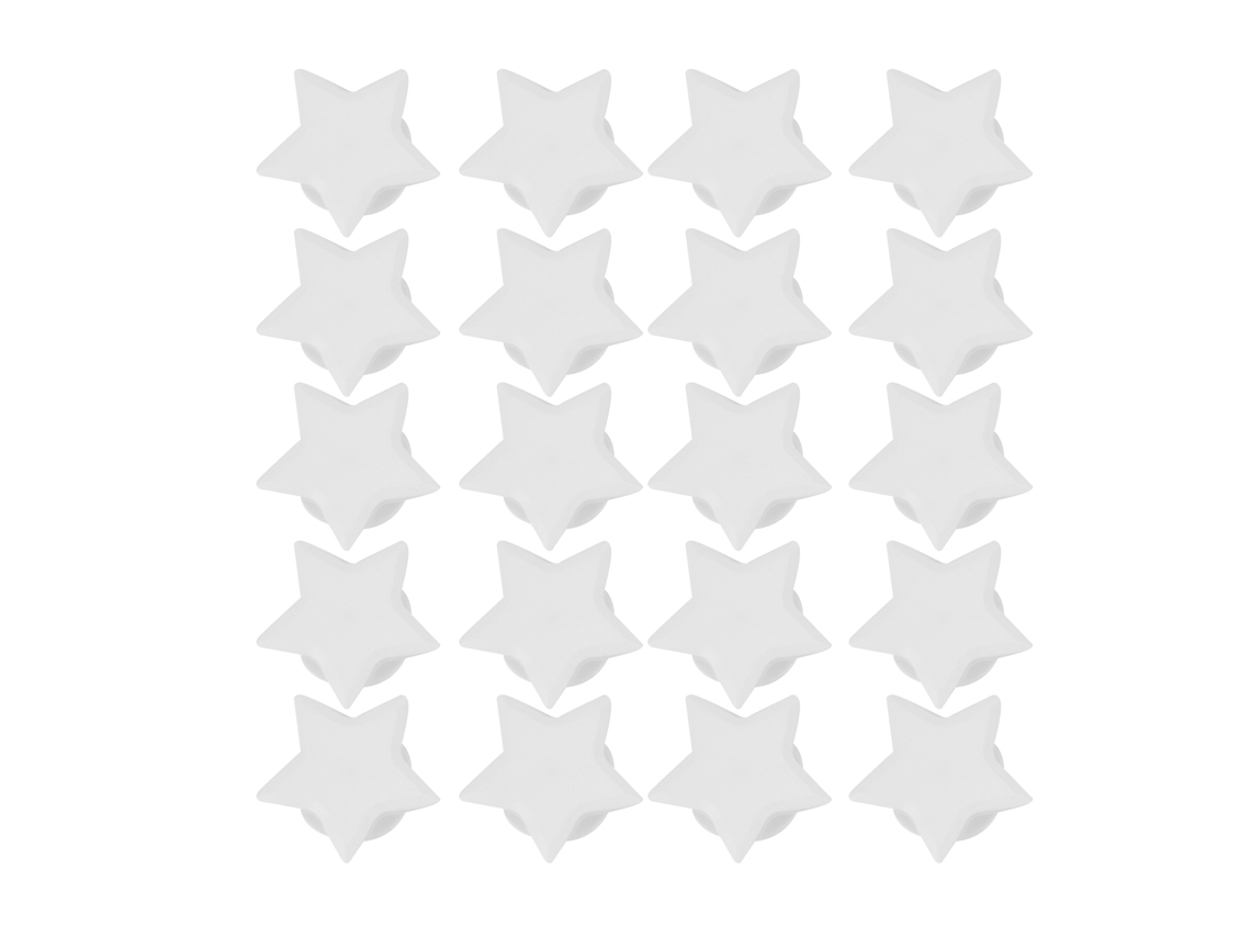 20 Protectores De Pared Para Manijas De Puertas, Abs Star White, Antiimpacto, Para Gabinetes/cajones.