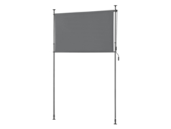 Persiana enrollable para exteriores Cimarra poliéster 200 x 270 x 310 cm gris oscuro pro.tec