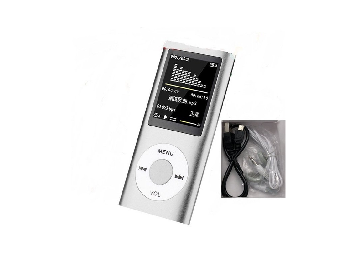 Reproductor MP3 Radio Hifi Pantalla LCD Digital Fm Plata CHRUI