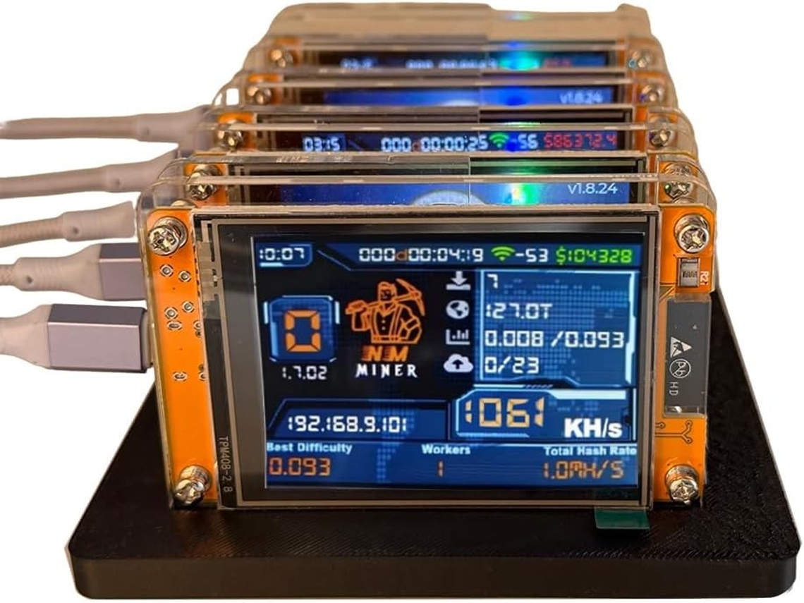 Soporte actualizado para 5 x 1060kh/s + 5 ranuras para el minero de Bitcoin individual SFUSHOS Crypto 2 de 8''