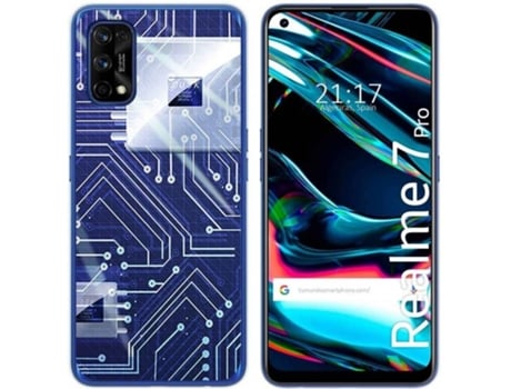 Carcasa Realme 7 Pro TUMUNDOSMARTPHONE Circuito Multicolor