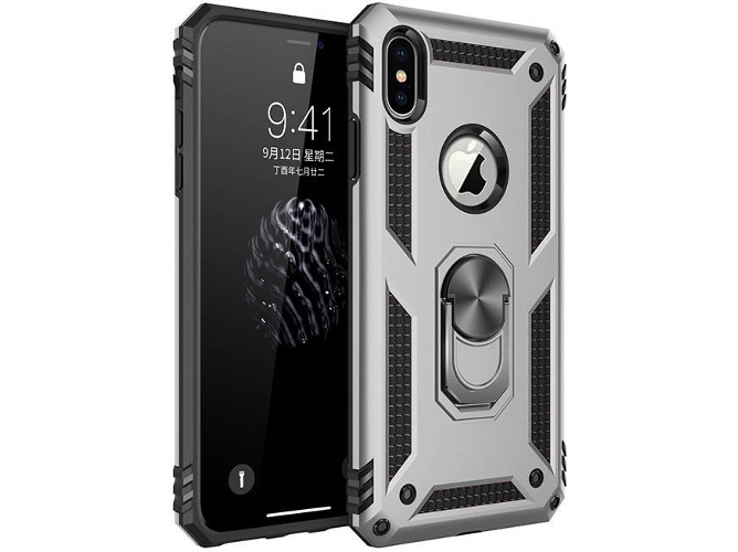 Funda iPhone 6 Plus, 7 Plus, 8 Plus Armadura Gris