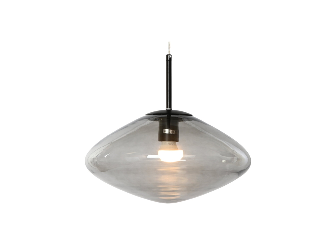 Lampara Techo Cristal Gris 36x36x20cm
