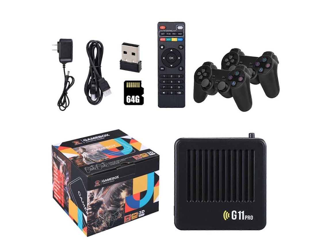 G11 Pro Game Box 4k Hd Tv Game Stick Video Game Console Built In 40000 Retro Games Portable Game Player Wireless Gamepad