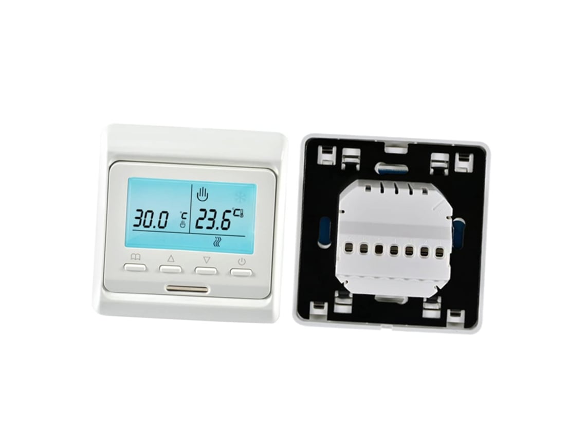 Termostato Digital Programável 16a Para Aquecimento De Piso Radiante Com Controle Por Tela Lcd.