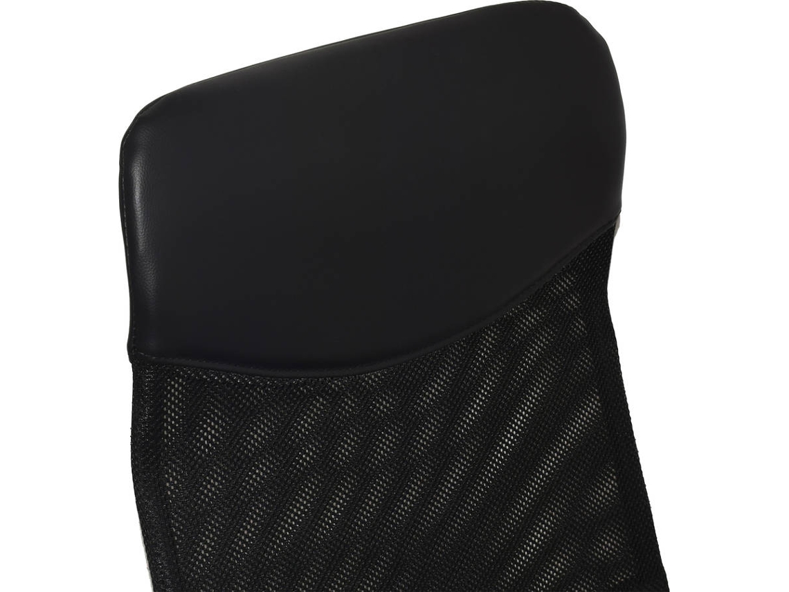 Silla de Escritorio Operativa MITSAI Roma Negro (Brazos Fijos - Malla)