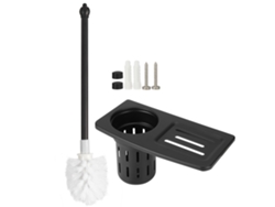 Conjunto De Portavasos De Escoba De Inodoro Pared Colgante Para Baño