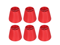 2026 6 Piezas Modern Screen Lamp Lamp Table Lamp Cover for Chandelier Crystal Red Wall Light