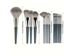 Juego De 14 Brochas De Maquillaje, Cerdas De Nailon Suaves, Set De Viaje