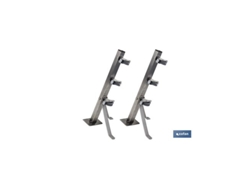 Tendedero Fijo De Pared De Dos Piezas Inoxidable 304 3 Poleas 36.5 X 9.5 Cm