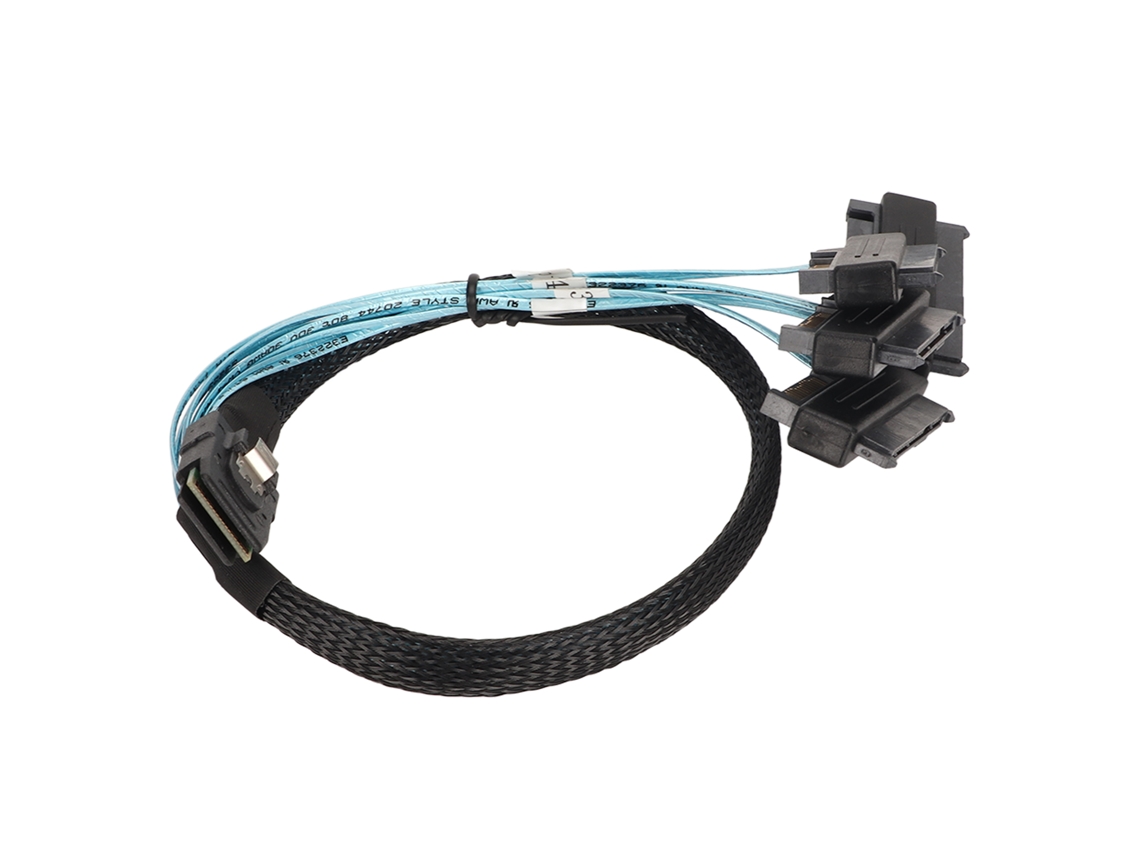 Cable Adaptador De Interfaz Mini Sas Sff 8087 A 8482 Serial Ata 4, 0,5 M, Con Blindaje.