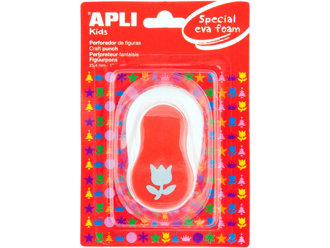 Perforadora APLI Tulipán (Papel/Eva) 2,54 cm