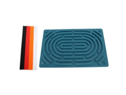 Vlola-tablero De Actividad Sensorial Para Niños Juguete Educativo De Alivio Del Estrés De Silicona Doble Cara Para Tdah Autismo Azul Nublado