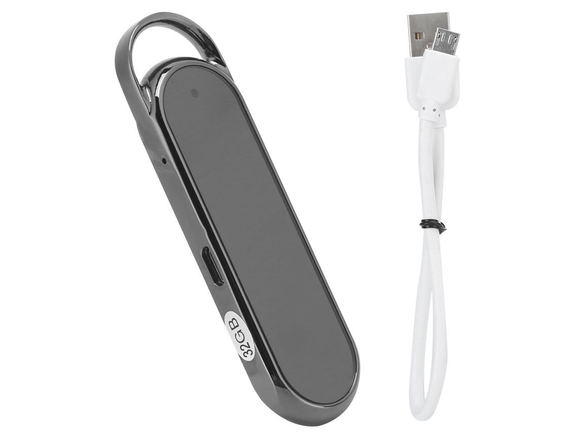 Collar Con Bolígrafo Grabador Multifuncional, Cámara De Vídeo Hd Gran Angular, 32 Gb De Almacenamiento Y Batería De Larga Duración.