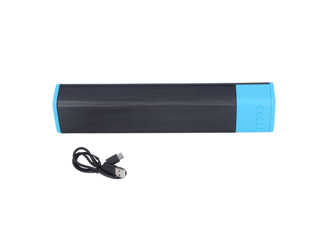 Barra De Sonido Rgb Inalámbrica Con Luces Multicolor, Bluetooth, 5 W, 20 Hz-20 Khz, Para Reuniones En Casa Y Picnics, Color Azul.