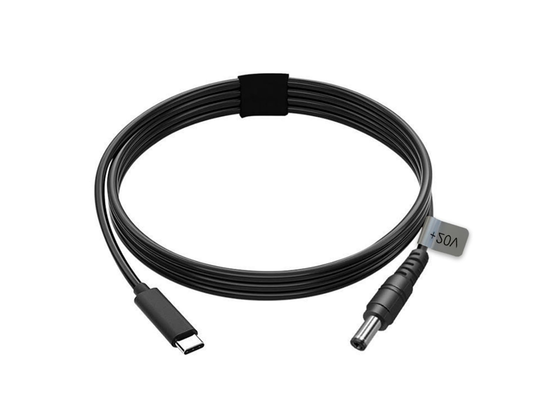 Cable De Alimentación Rectangular De Cc Para Satélite Usb Tipo C, 100 W Pd, 2 M/6,5 Pies (repuesto)