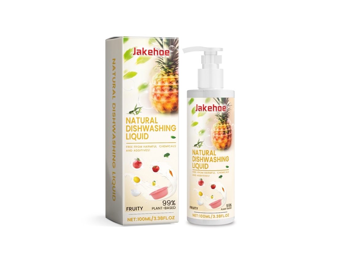 Limpiador multifuncional para frutas y verduras sin marca, con bromelina y aceite de eucalipto, 100 ml.
