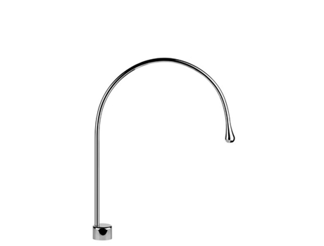 Caño de pedestal para lavabo GESSI Goccia, sin desag&uuml,e, proyección de 387 mm, caño giratorio 360 grados, 33853