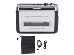 Convertidor Portátil De Casete Usb A Mp3 Con Auriculares Y Reproductor