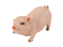 Figura de cerdo, resina, 26 cm, sin marca