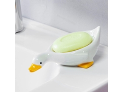 Jabonera De Cerámica Con Forma De Pato, Con Drenaje Automático, Para Baño, Ducha, Cocina Y Lavabo.