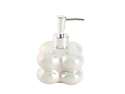Botella Dispensadora De Forma Nube Con Bomba Presionable Rellenable Para Jabón Y Líquidos