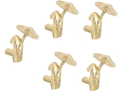 Tiradores De Cajón De Latón Dorado Estilo Hongo, 5 Piezas, Para Muebles
