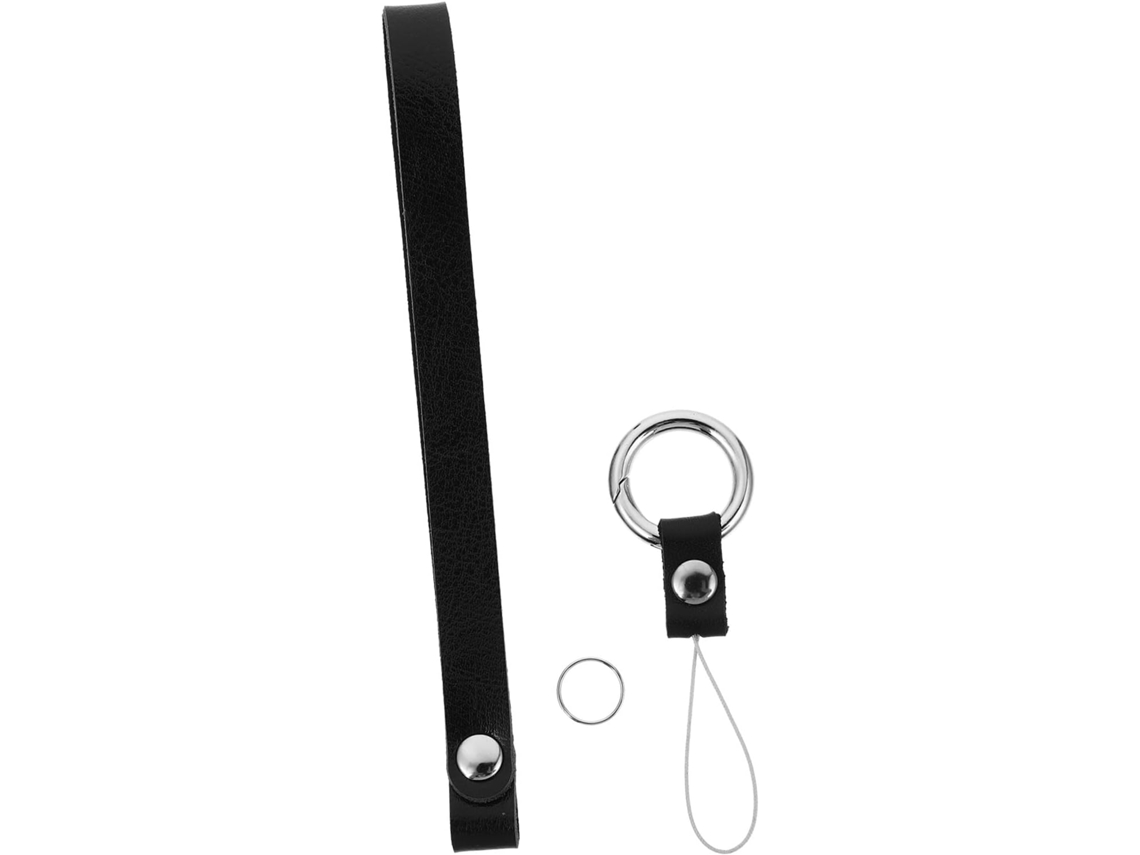 Anillo De Correa De Muñeca Para Teléfono Móvil Negro, Llavero