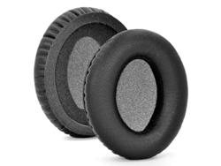 Almohadillas Para Auriculares Krk Kns6400 Kns8400 6400 8400, Cubierta De Cuero Proteico, Espuma Viscoelástica, Color Negro.