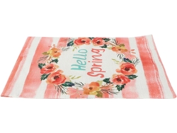 Bandera De Jardín Exterior Kichouse Con Motivo Primaveral, 47 X 32 Cm, Tela De Lino A La Intemperie, Impresión A Doble