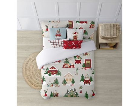 Funda Nórdica MUARE HOME Christmas (135 (220 x 220) - Algodón - Multicolor)