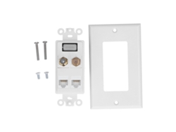 2026 Store-placa De Pared Multimedia Con Audio, Video, Ethernet Y Coaxial, Resistente Y Anti-desgaste