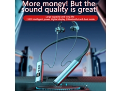 Auriculares deportivos inalámbricos Gym 886pro con banda para el cuello, Bluetooth 5.4, diafragma compuesto, sonido envolvente estéreo 360, DSP, cancelación de ruido, Vi